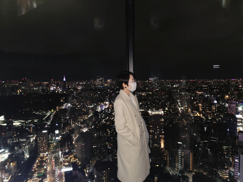 家族と訪れたSHIBUYA SKYでの一枚