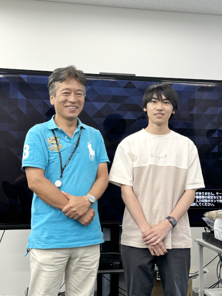 先生と紹介者の写真