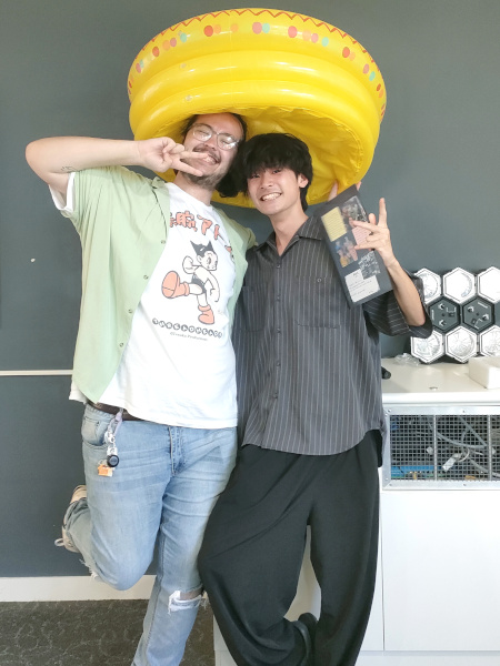 中心となってサポートしてくれた学生との写真