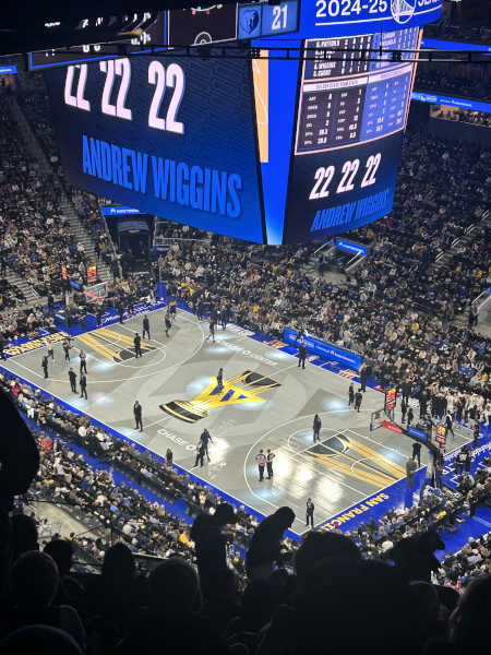 友人とNBAの観戦に行った際の一枚