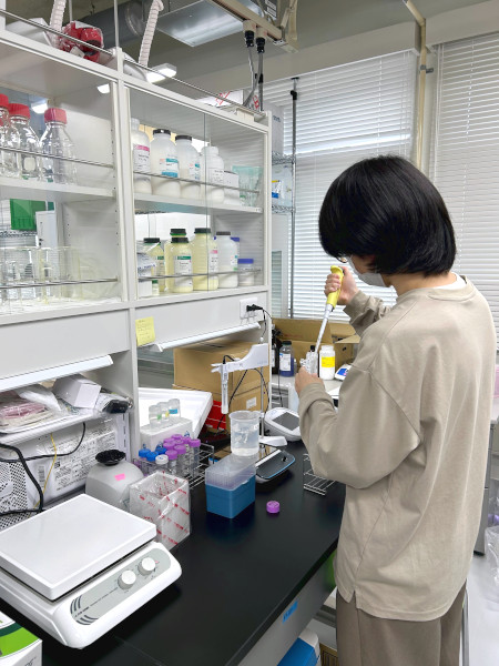 実験中の様子