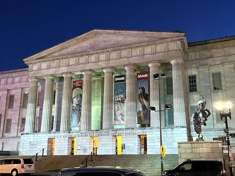 旅行で訪れたワシントンD.C.のスミソニアン・アメリカ美術館 