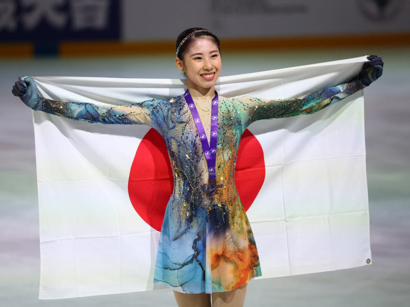 住吉りをん選手
フィギュアスケートGPシリーズフランス大会銅メダル