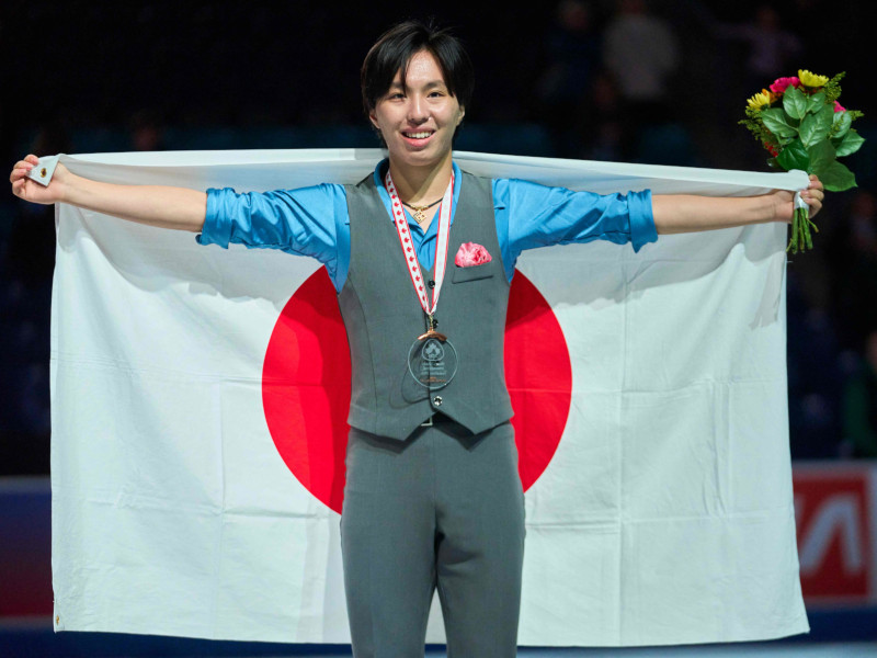 フィギュアGPシリーズカナダ大会（三浦佳生選手銅メダル）