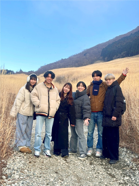 学生プロジェクトの仲間と箱根へ行った際の一枚