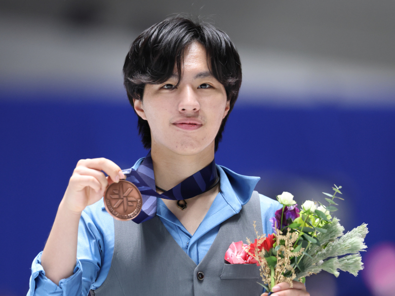 三浦佳生選手（全日本フィギュアスケート選手権大会2025銅メダル）