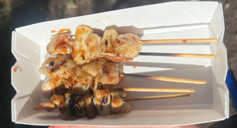 明大祭で食べた焼き鳥